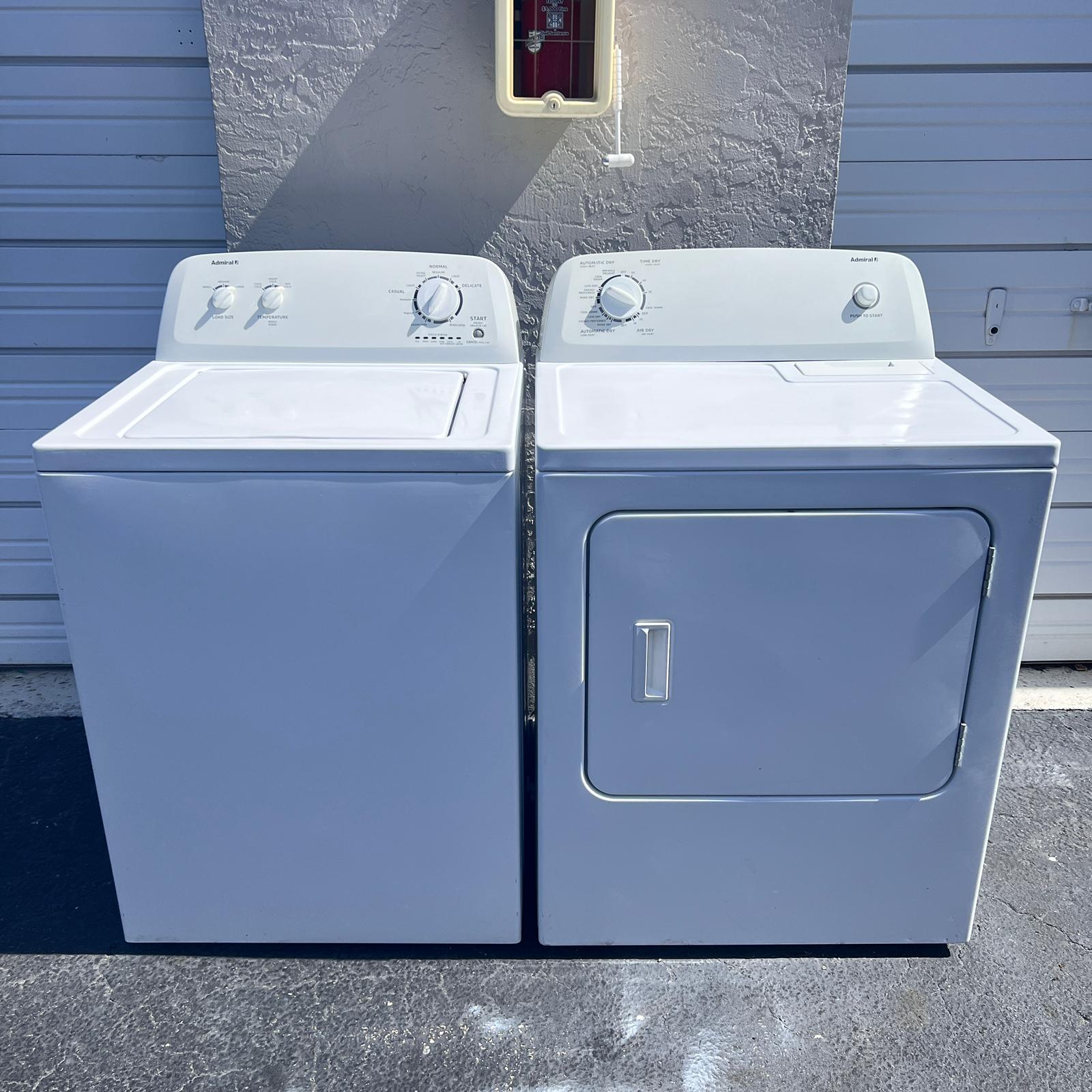 Admiral Washer and Dryer Set Admiral Washer and Dryer Set